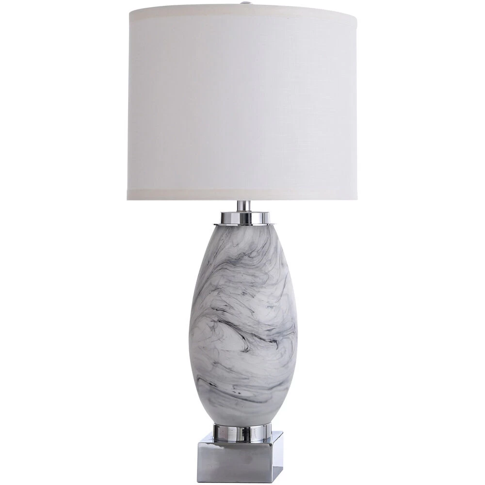 St. Austell 32 Inch 150.00 Watt Gray And White Table Lamp Portable Light