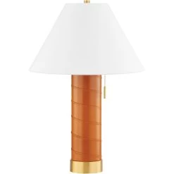 Norwalk 28.5 Inch 15.00 Watt Aged Brass Table Lamp Portable Light