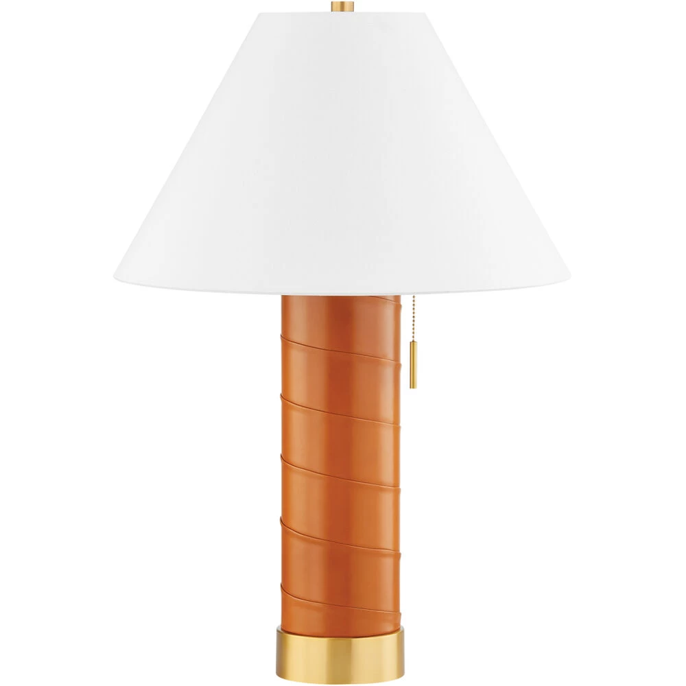 Norwalk 28.5 Inch 15.00 Watt Aged Brass Table Lamp Portable Light