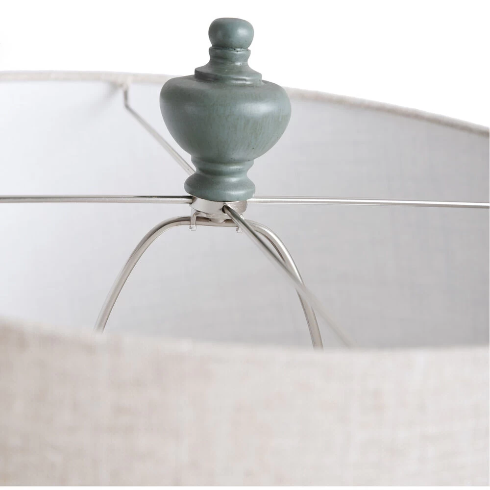 Bourgault 64 Inch 150.00 Watt Sage And Distressing With Heathered Oatmeal Floor Lamp Portable Light - Image 3