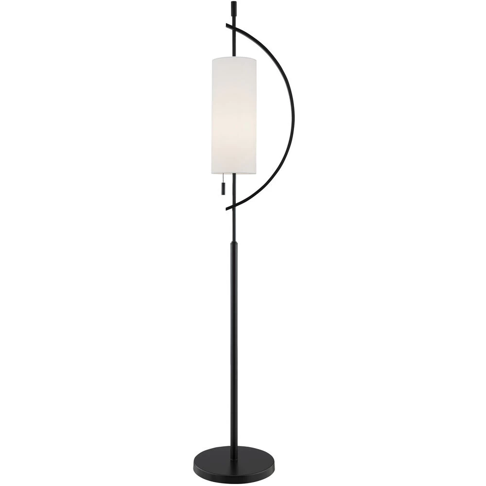 Renessa 64 Inch 60.00 Watt Black Floor Lamp Portable Light