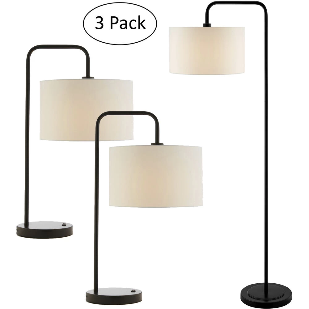 Orea 62.5 Inch 100.00 Watt Black Floor Lamp Portable Light