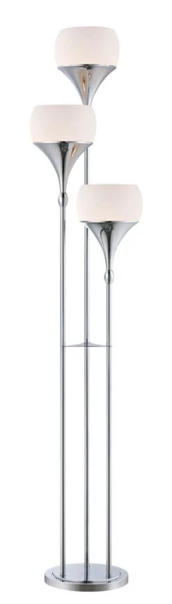 Celestel 65 Inch 13.00 Watt Chrome Floor Lamp Portable Light