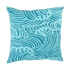 Chatham 20 X 20 Inch Blue And Blue Outdoor Throw Pillow