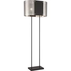 Noho 62.5 Inch 100.00 Watt Brushed Nickel W/ Sand Coal Floor Lamp Portable Light