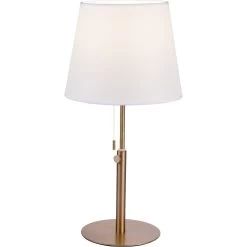 Vera 8.00 Watt Brushed Champagne Table Lamp Portable Light