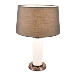 Quintas 20 Inch 20.00 Watt Deep Taupe Table Lamp Portable Light