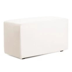 Universal Atlantis White Outdoor Bench With Slipcover