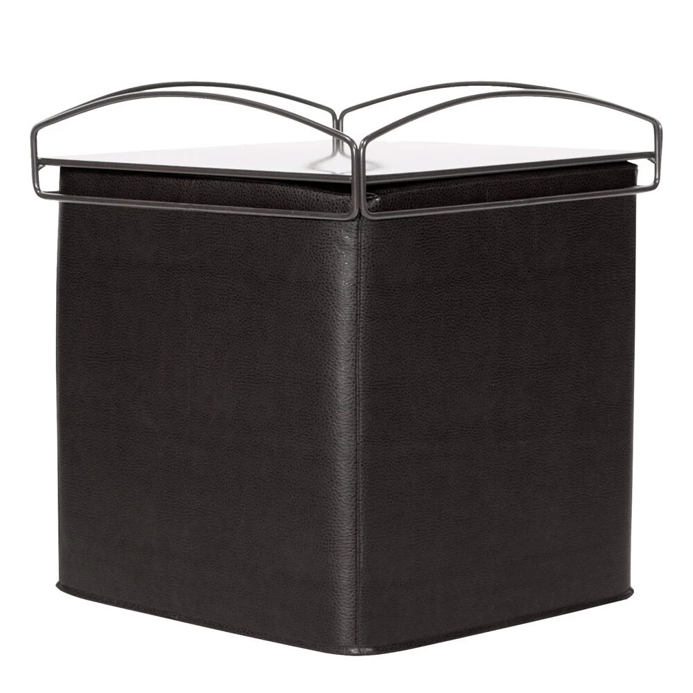 No Tip 17 Inch Titanium Outdoor Ottoman - Image 2