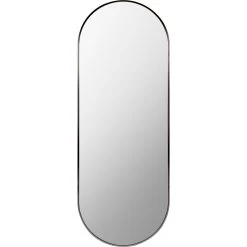 Aranya 64.96 X 22.05 Inch Black Full Length/Oversized Mirror, Oval