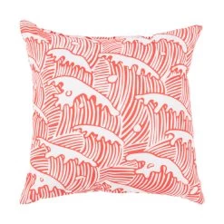 Mobjack Bay 26 X 26 Inch Pink And Pink Outdoor Throw Pillow