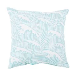 Mobjack Bay 26 X 26 Inch Blue And Pink Outdoor Throw Pillow