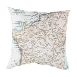 Mobjack Bay 26 X 26 Inch Green And Khaki Outdoor Throw Pillow