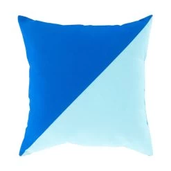 Binghamton 26 X 26 Inch Bright Blue And Aqua Outdoor Throw Pillow
