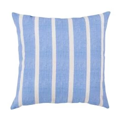 Binghamton 26 X 26 Inch Bright Blue And Ivory Outdoor Throw Pillow