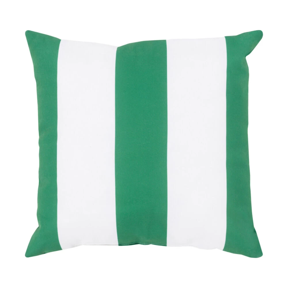 Binghamton 26 X 26 Inch Grass Green And Ivory Outdoor Throw Pillow