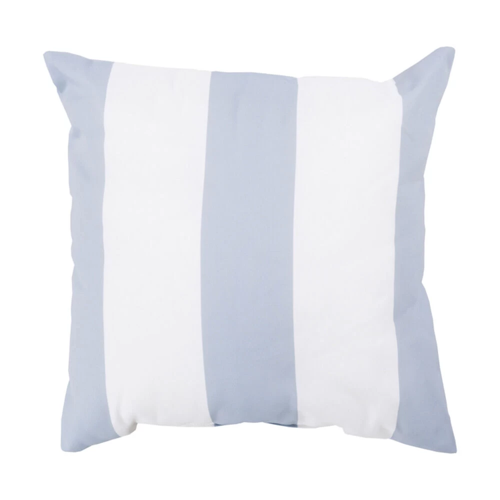 Binghamton 26 X 26 Inch Light Gray And Ivory Outdoor Throw Pillow