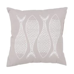 Mobjack Bay 18 X 18 Inch Off-White Outdoor Throw Pillow