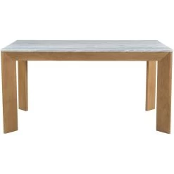 Angle 60 X 38 Inch White Dining Table