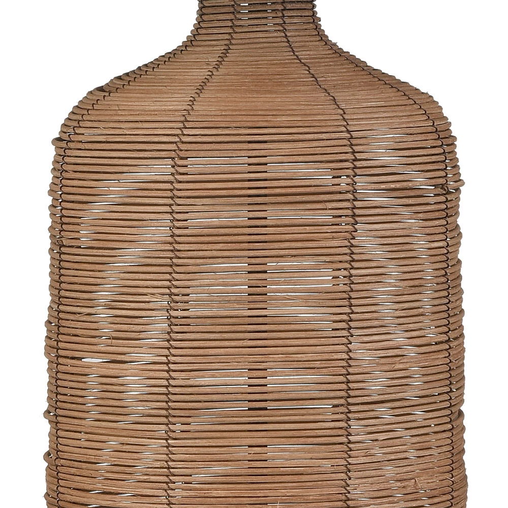 Euclid 30 Inch 150.00 Watt Natural With Matte Black Table Lamp Portable Light - Image 4