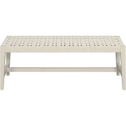 Causeway Off White With Cream Bench