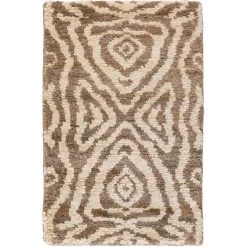 Scarborough 36 X 24 Inch Tan, Camel, Dark Brown Rug