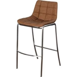 Gemma 41 Inch Chocolate Bar Stool, No Arms