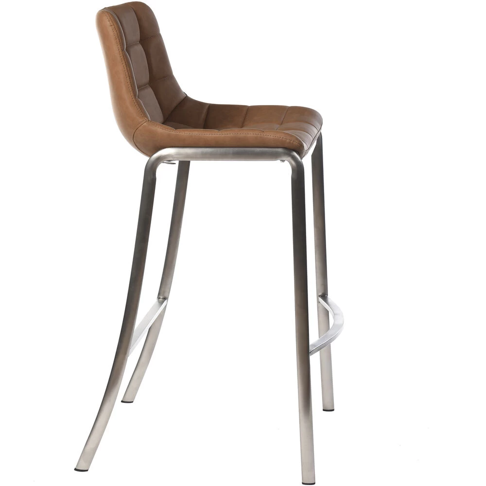 Gemma 41 Inch Chocolate Bar Stool, No Arms - Image 2