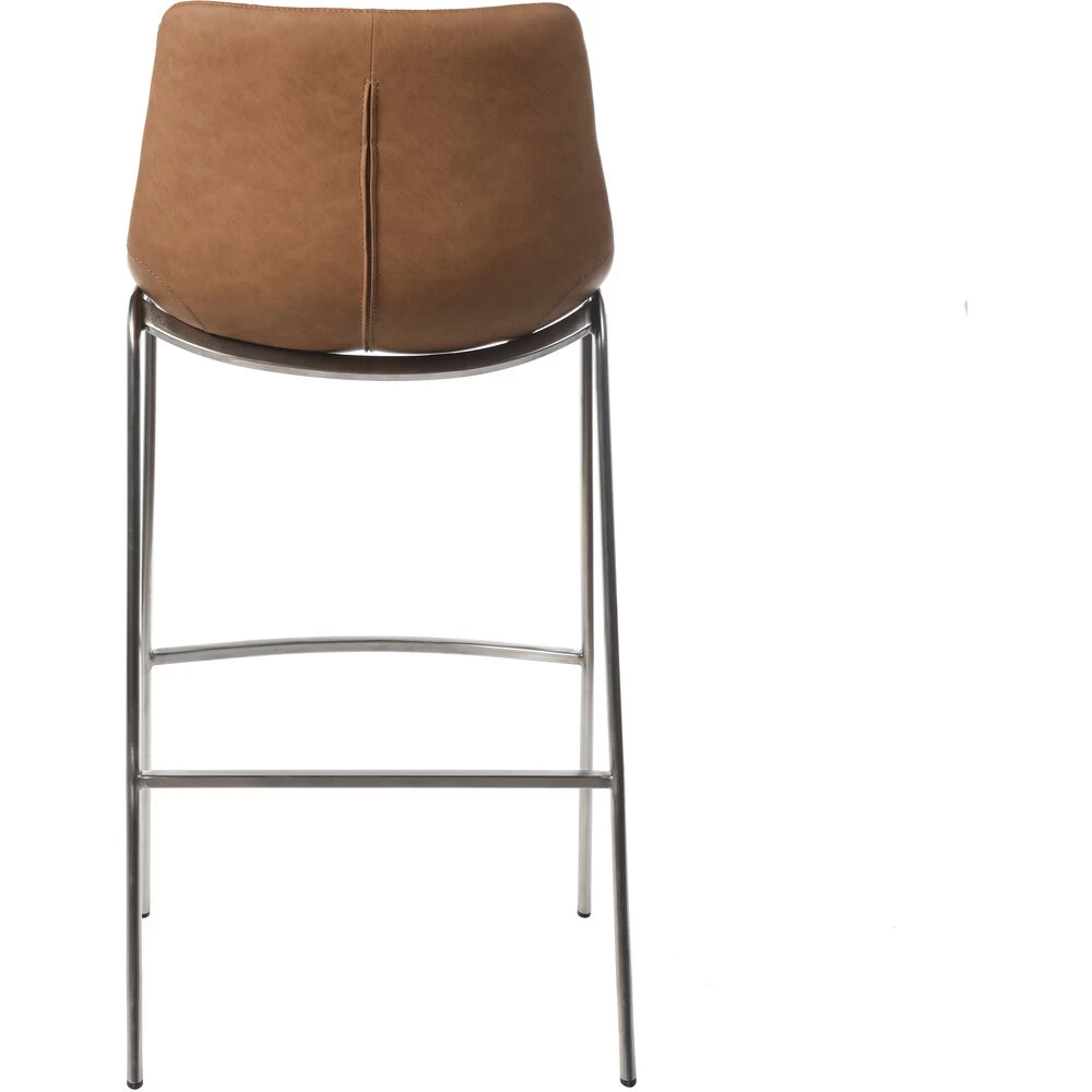 Gemma 41 Inch Chocolate Bar Stool, No Arms - Image 3