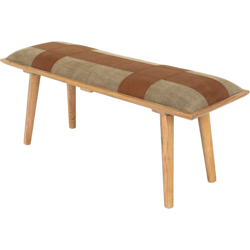 Sacsha Camel Upholstered Bench