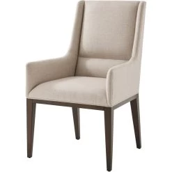 TA Studio No.3 Dorian Almond Dining Armchair