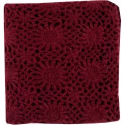 Teresa 60 X 50 Inch Burgundy Throws