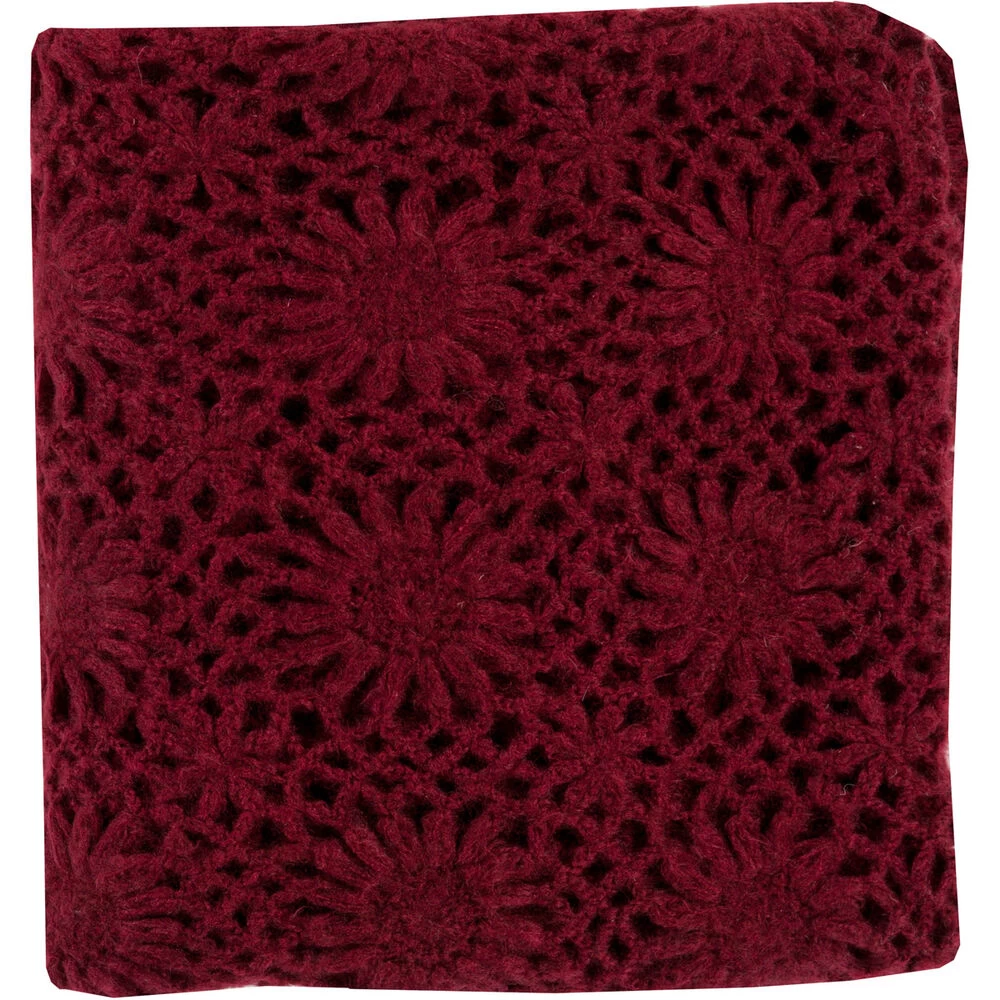 Teresa 60 X 50 Inch Burgundy Throws