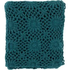 Teresa 60 X 50 Inch Teal Throws