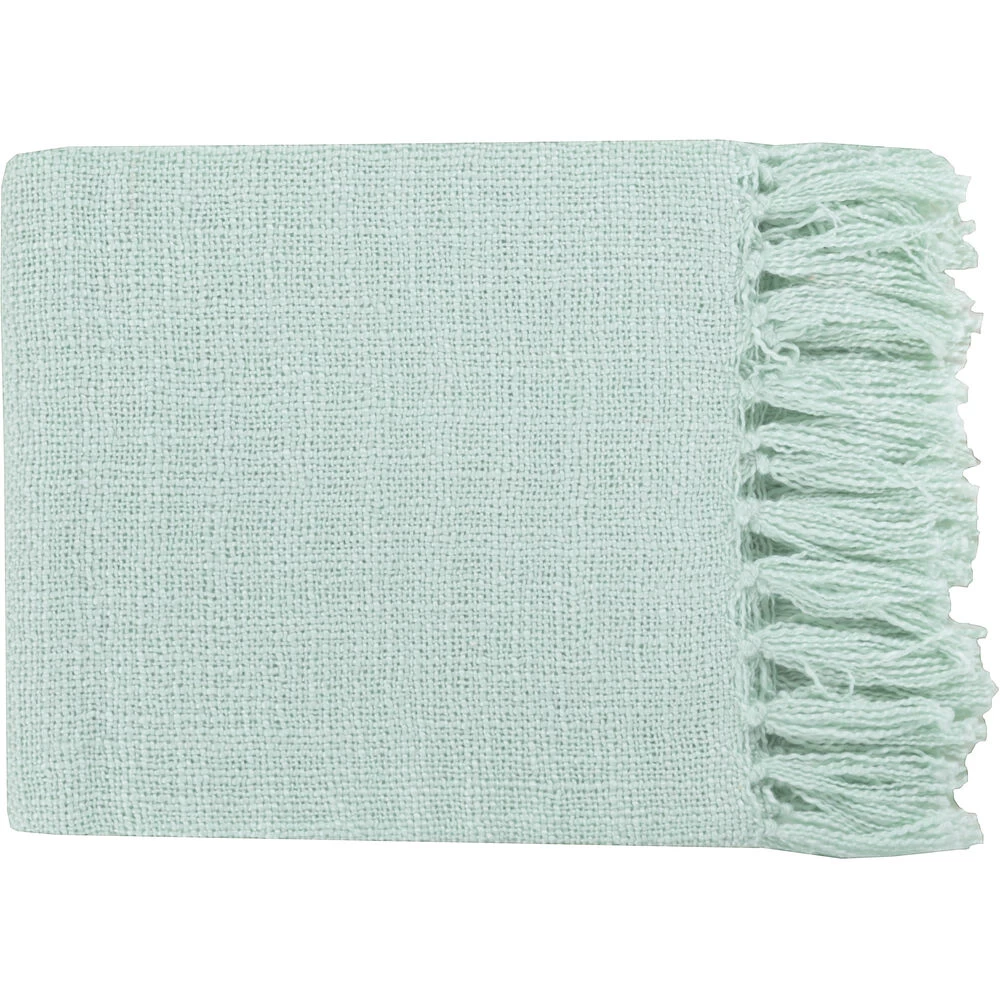 Tilda 59 X 51 Inch Ice Blue Throw, Rectangle