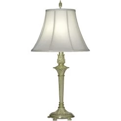 Ellie 33 Inch 150.00 Watt Satin Brass Table Lamp Portable Light