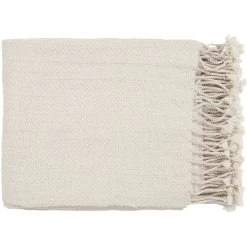 Turner 60 X 50 Inch Light Beige Throw, Rectangle
