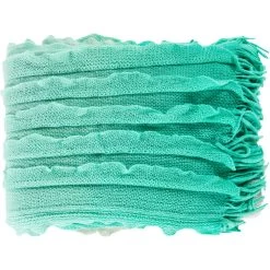 Toya 60 X 50 Inch Mint, Seafoam Throws