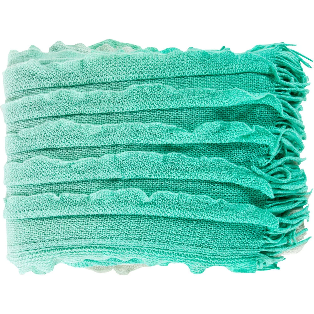 Toya 60 X 50 Inch Mint, Seafoam Throws