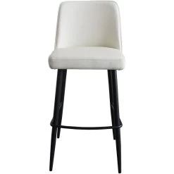 Emelia 42 Inch White Barstool