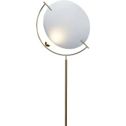 Artisan Collection/ COMO Series 60 Inch 4.00 Watt Antique Brass Floor Lamp Portable Light