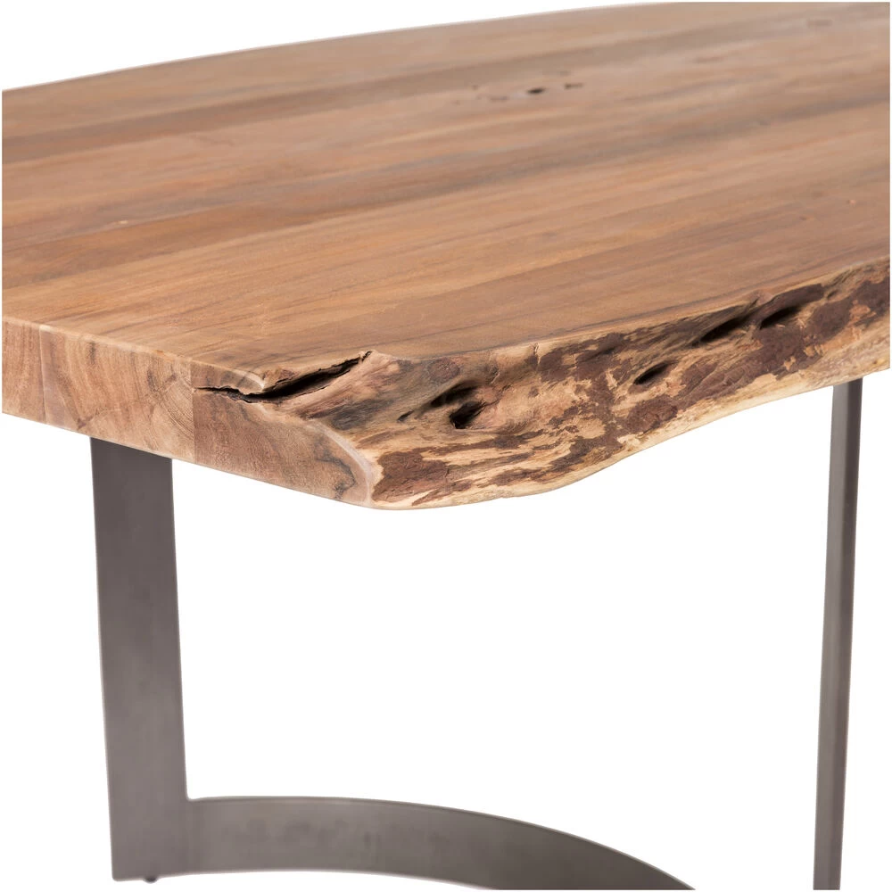 Bent 118 X 40 Inch Natural Dining Table, Large - Image 3