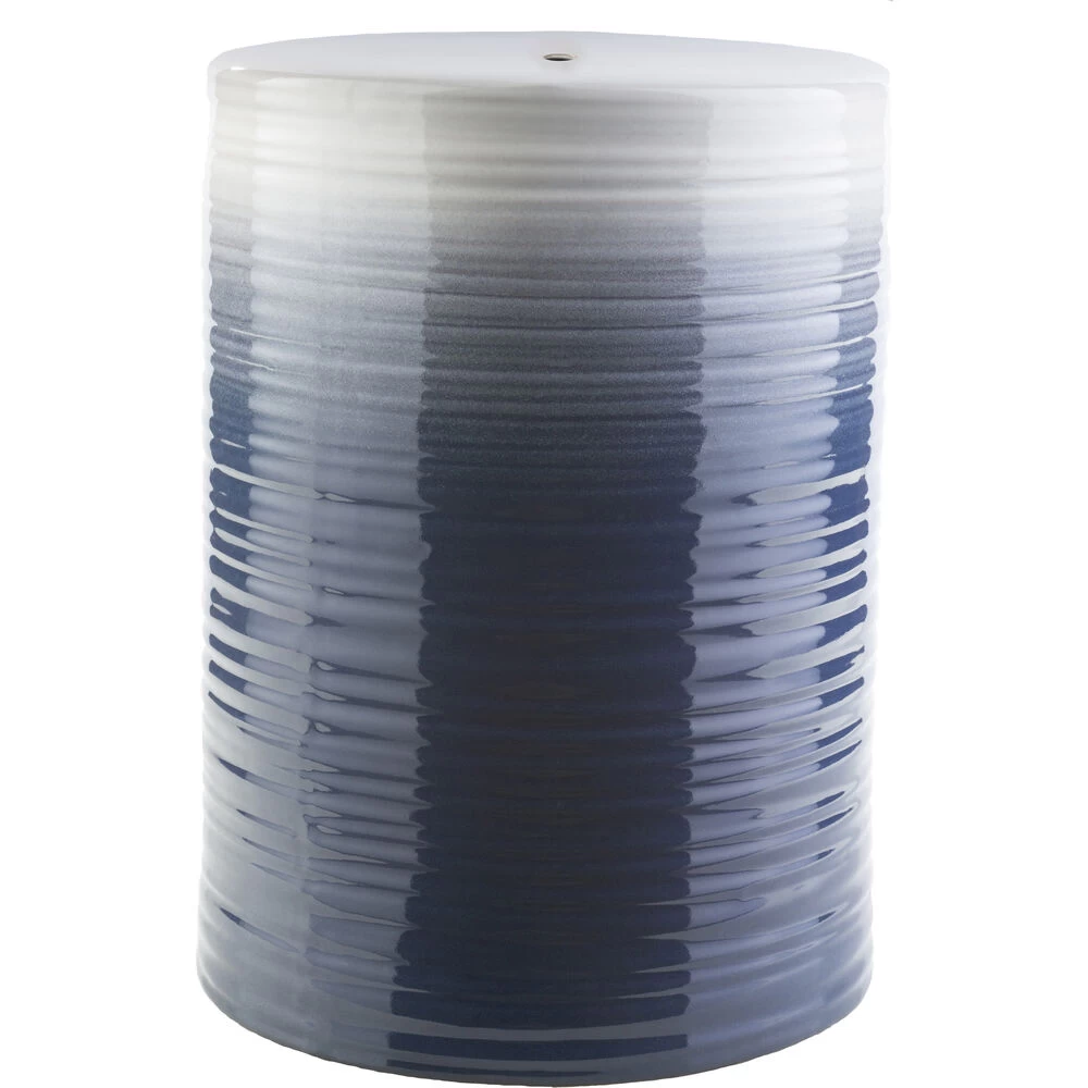 Waverly 18.1 Inch Navy Outdoor Garden Stool, Medium