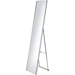 Adesso Alice 59 X 14 Inch Satin Steel Floor Mirror