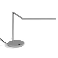 Z-Bar 8.50 Watt Silver Desk Lamp Portable Light