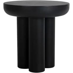 Rocca 19.75 X 19.75 Inch Black End Table, Outdoor